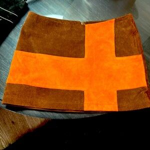 Vintage Wet Seal Suede mini skirt